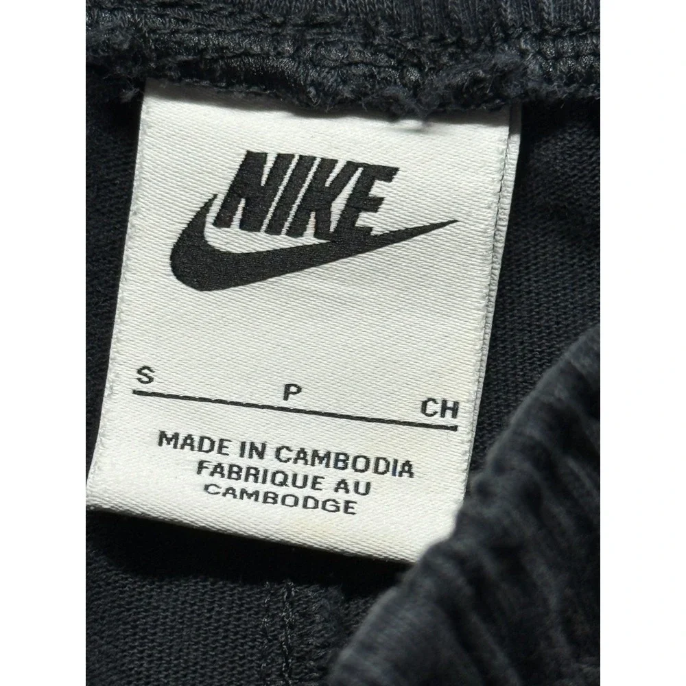 Nike Sportswear Club Jogger Pants Mens Small Black Cotton Tapered Leg Athleisure
